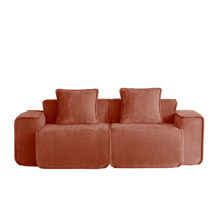 Glaquu Velvet Loveseat