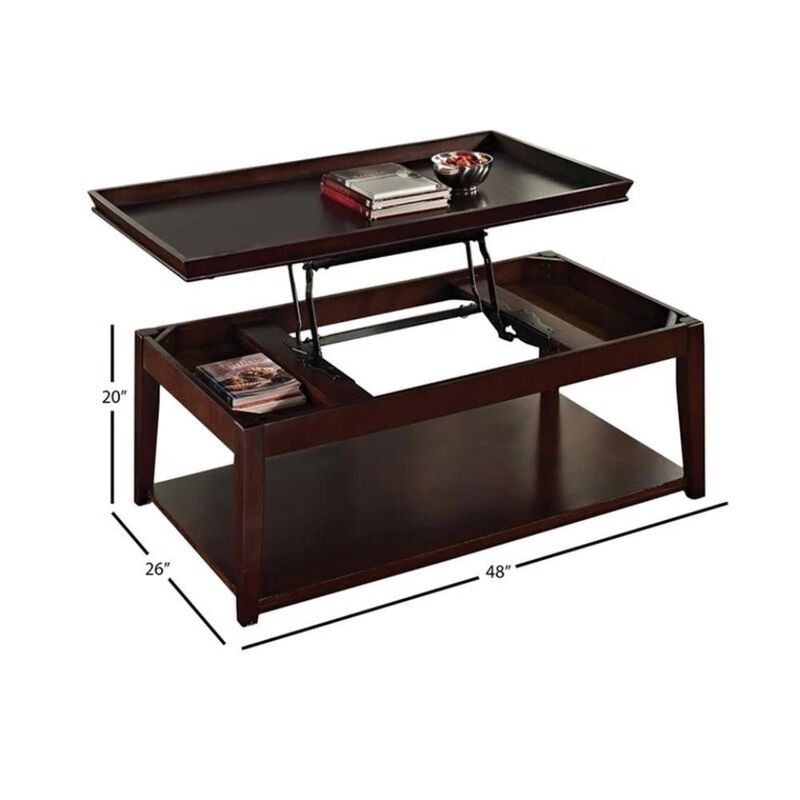 Clemson Lift-Top Cocktail Table w/Casters