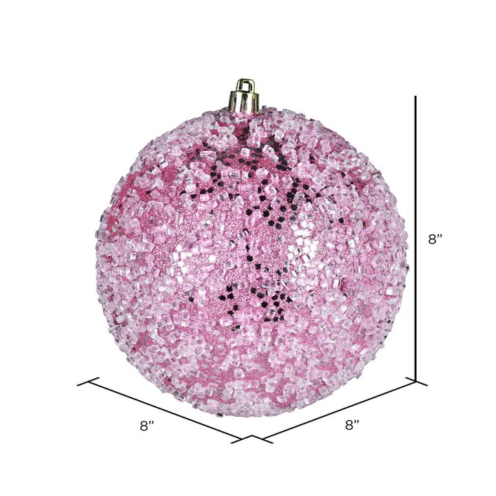 Pink Glitter Hail Ball