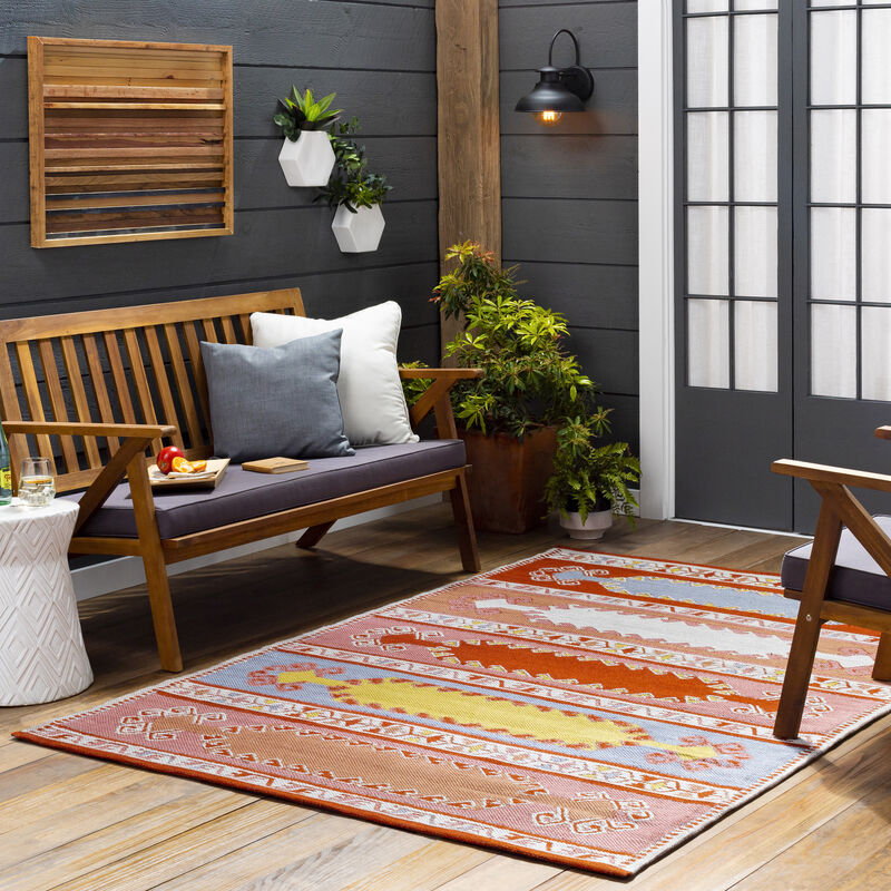 Sajal SAJ-1064 2'6' x 8' Orange Rug image number 1
