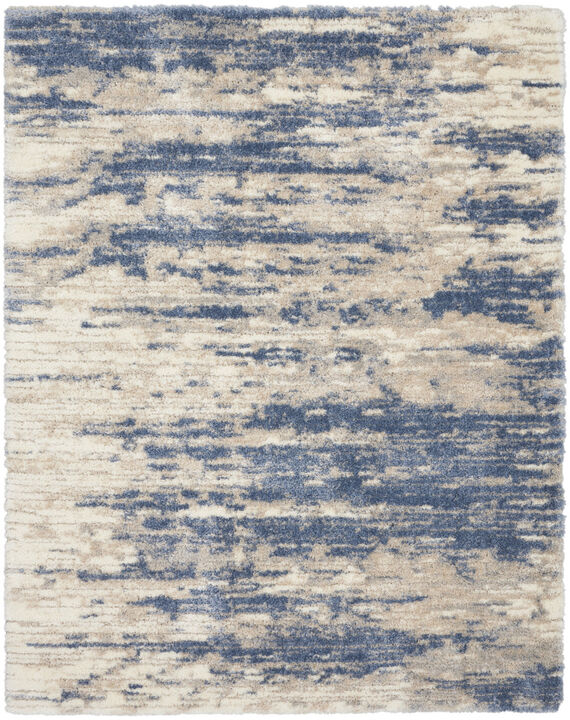 HomeRoots Abstract Shag Area Rug