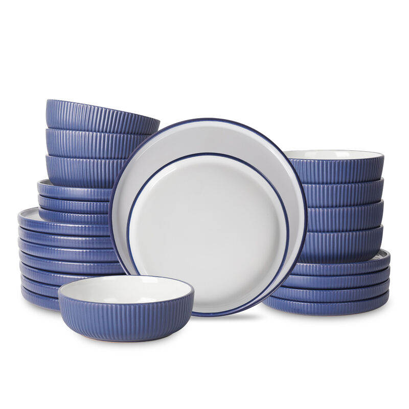 Christian Siriano Laro Stoneware 24 Piece Dinnerware Set