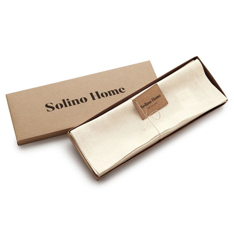 Christmas Linen Placemats 14 x 19 in Set of 4 - Fete, Solino Home