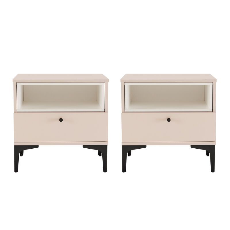 Amara Pink Nightstands (Set of 2) image number 0