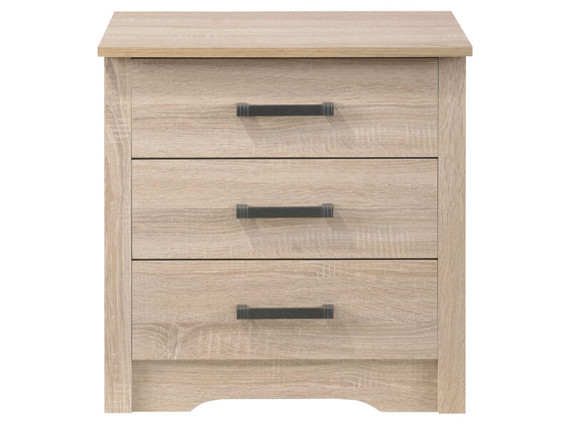 Hudson 3-Drawer Nightstand (23 in. H x 18 in. W x 22 in. D)