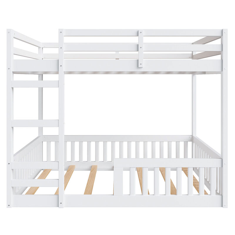 Merax Wood Bunk Bed with Ladder and Guardrails