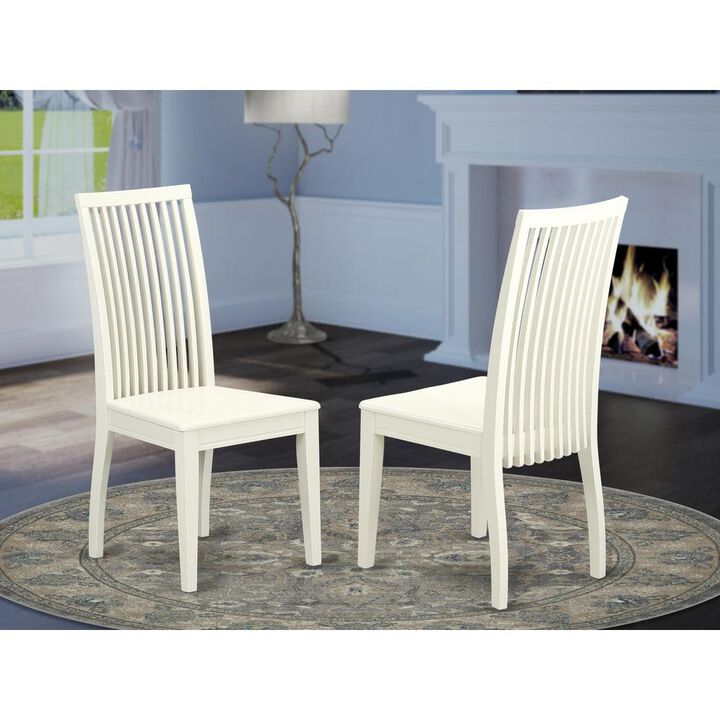 Dining Chair Linen White, IPC-LWH-W