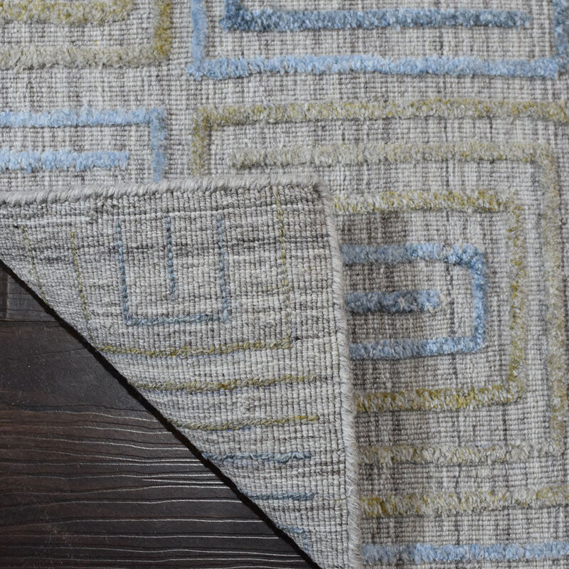 RUGSOTIC CARPETS HAND WOVEN FLAT WEAVE KILIM POLYESTER ECO-FRIENDLY AREA RUGS  - Runner Shape, Geometric Modern Design, Low Pile  Handmade Area Rugs (DP0005) image number 4