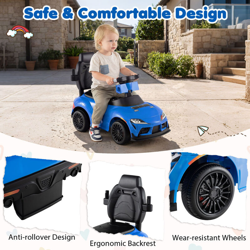 Toddler 3 in 1 Sliding Walking Toy with Foot to Floor Stroller Design image number 6