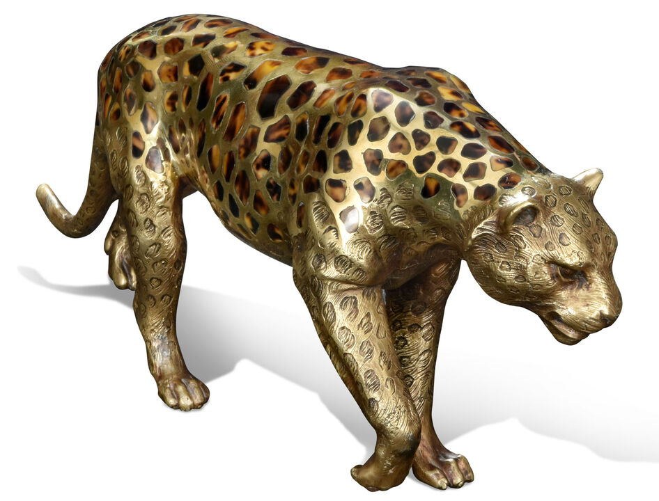 Prowling Leopard Sculpture
