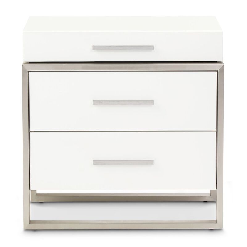 Marquee Nightstand - Cloud White image number 1