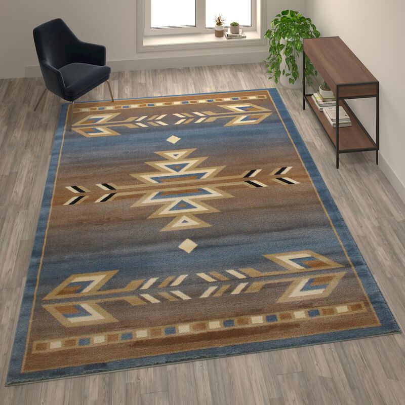 Flash Furniture Southwestern Area Rug - Olefin Rug