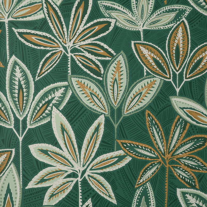 Bohan Green Decorative Tree Wallpaper image number 0