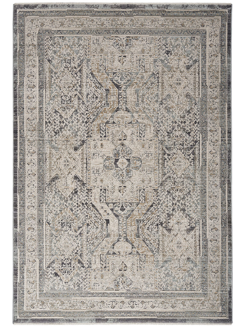 Lynx LNX01 Ivory/Charcoal 2'6" x 4'6" Rug