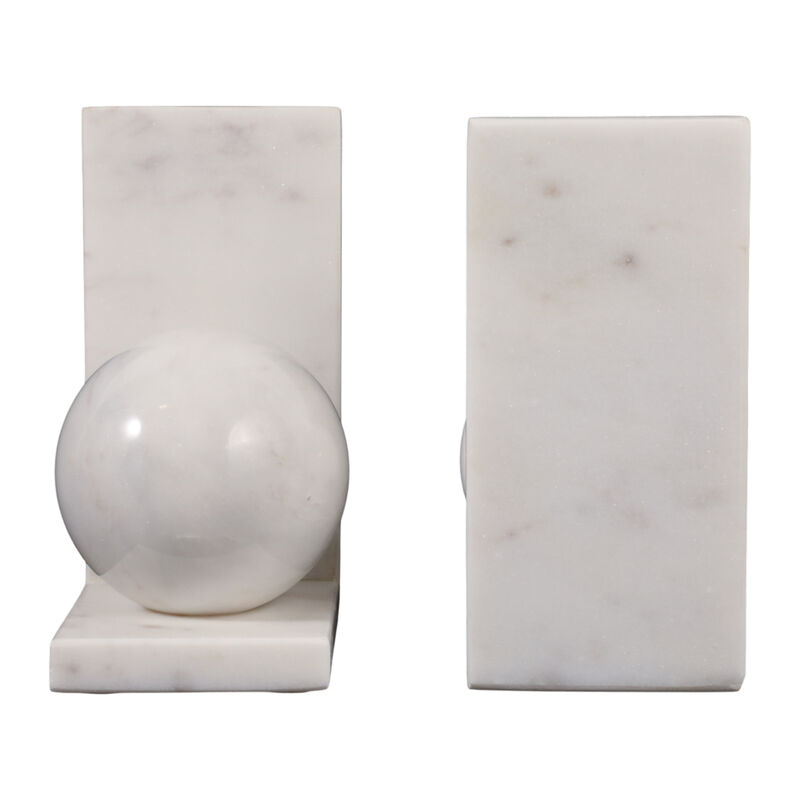 S/2 6" Marble Bookend W/3" Orb image number 4