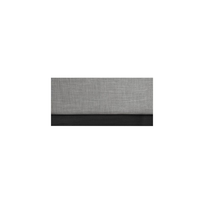 Meridian Furniture Logan Grey Linen Textured Fabric King Bed