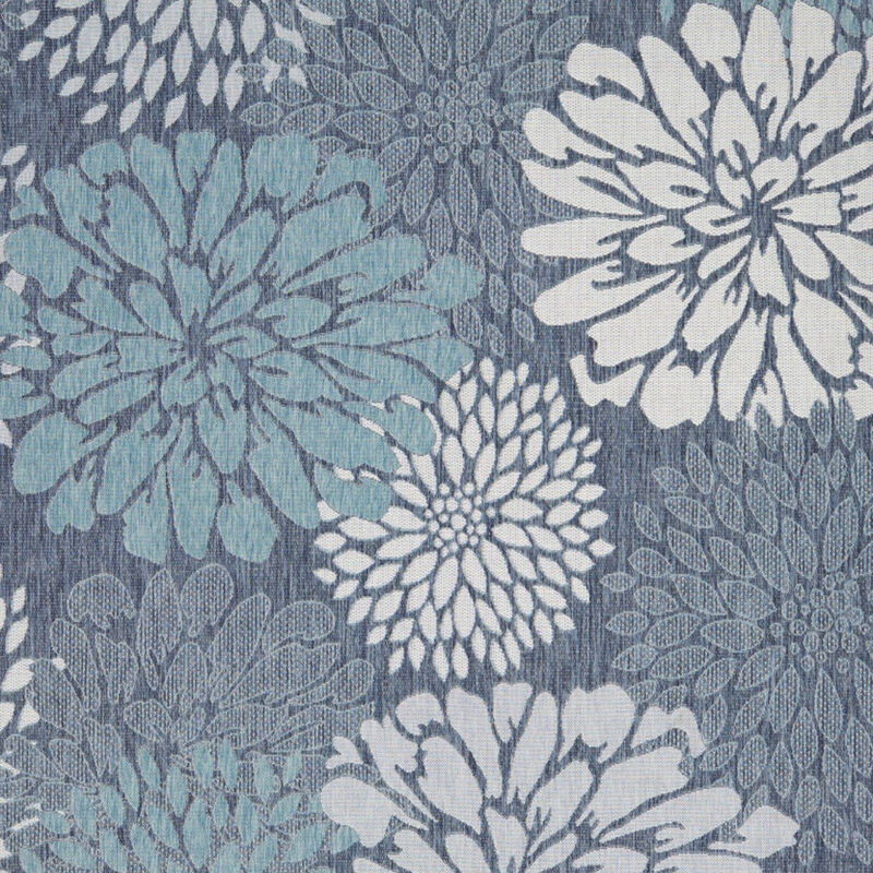 HomeRoots Floral Indoor Outdoor Area Rug image number 3