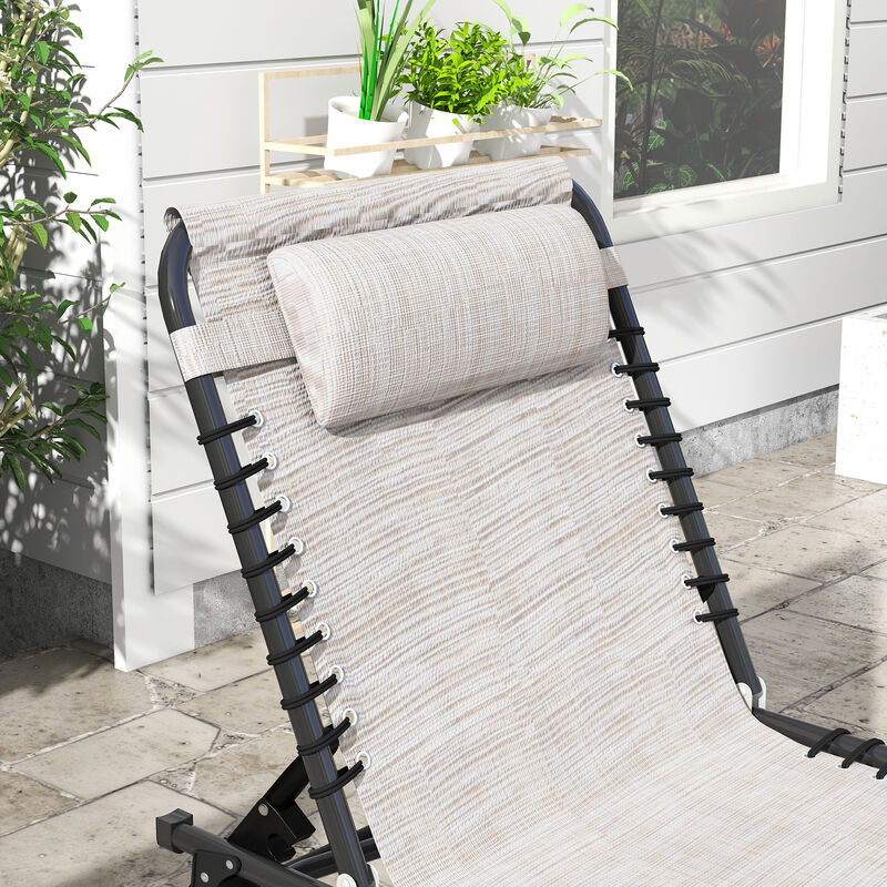 Hivvago 2 Adjustable Folding Chaise Lounge Chairs image number 7