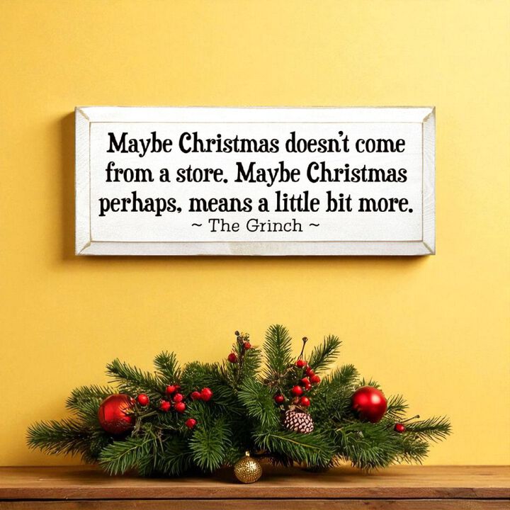 Festive Holiday Quote Wood Sign Christmas Home Wall Decoration