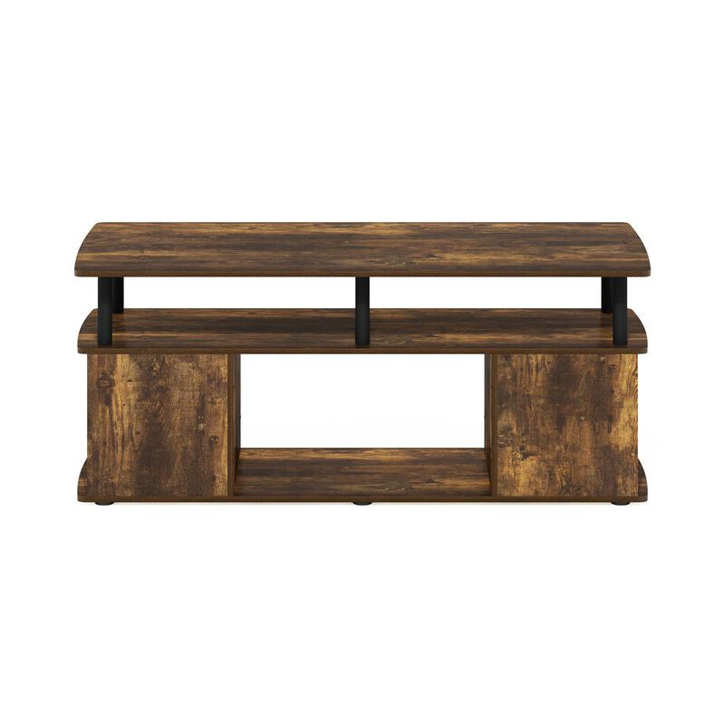 Furinno JAYA Utility Design Coffee Table, Amber Pine/Black