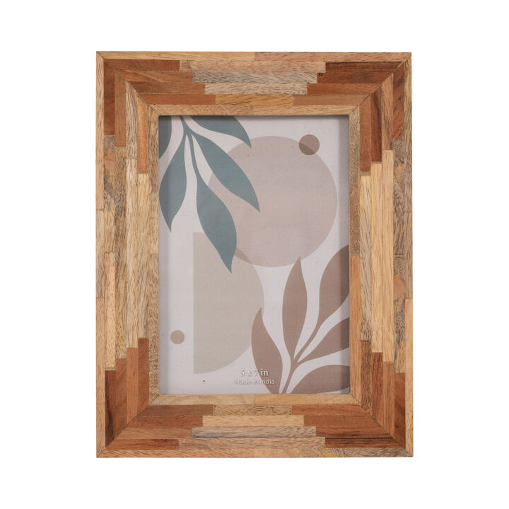 Wood, 5x7 Layers Photo Frame, Natural