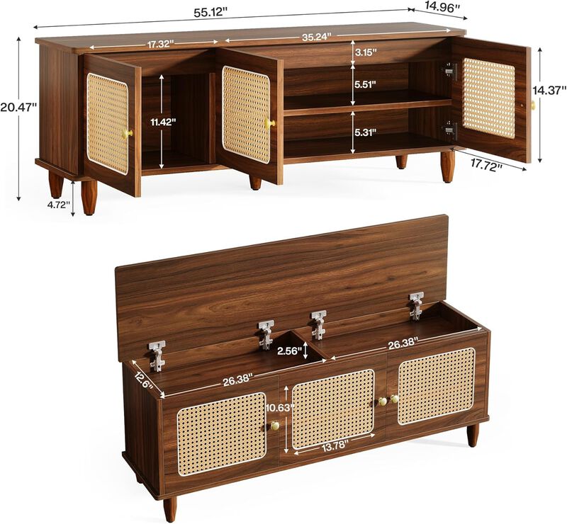 Hidden Storage Design Shoe Cabinet For Entryway image number 4