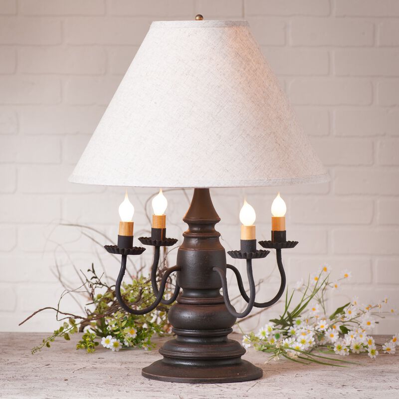 Harrison Lamp In Americana Black With Shade image number 1