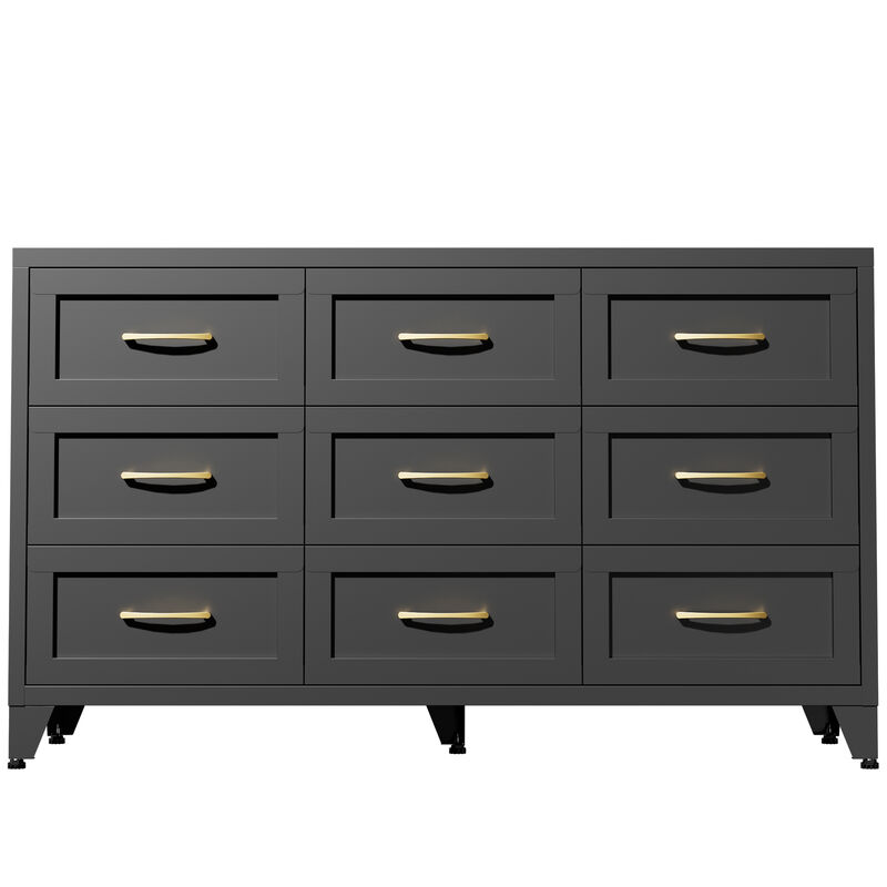 Kankes 9 Drawer Metal Dresser image number 0