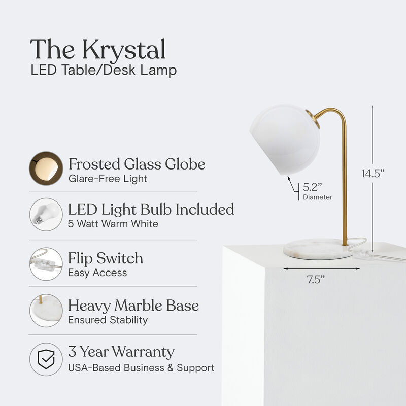 Krystal LED Table Lamp image number 2