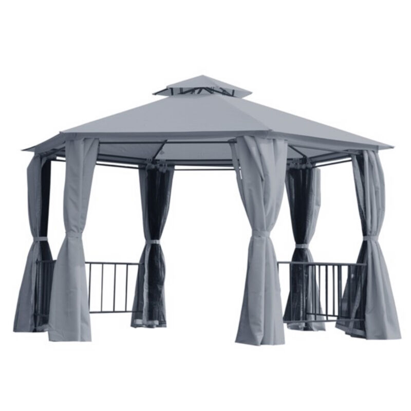 Stylish Patio Gazebo, Outdoor Canopy for Garden, Patio, and Backyard Shade