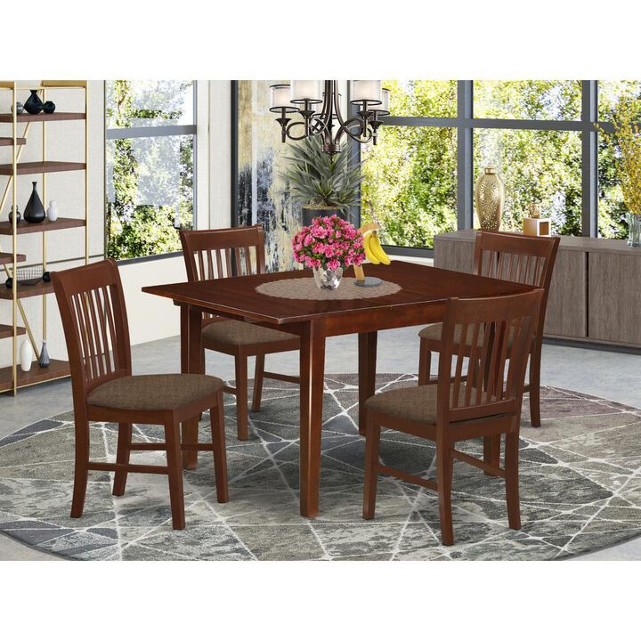 5 Pc Kitchen nook Dining set-small Dining Tables and 4 Dining Chairs