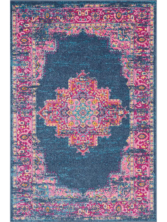 Passion PSN03 Blue 3'9" x 5'9" Rug