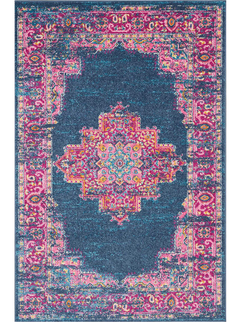 Passion PSN03 Blue 3'9" x 5'9" Rug