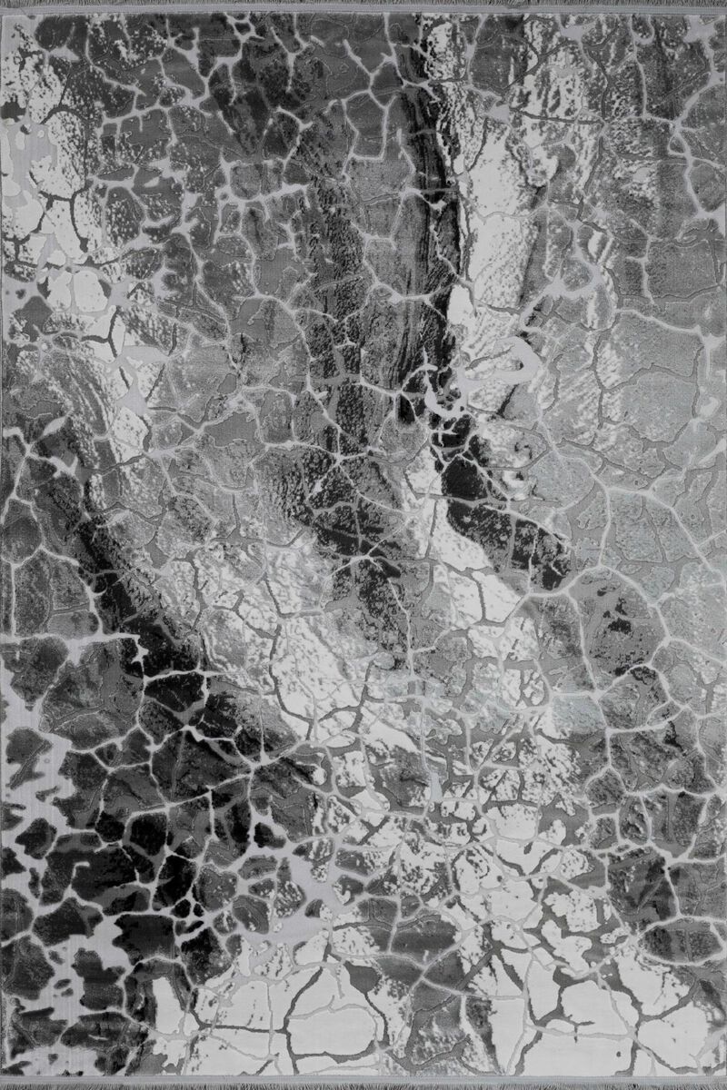 HomeRoots Abstract Area Rug With Fringe image number 0