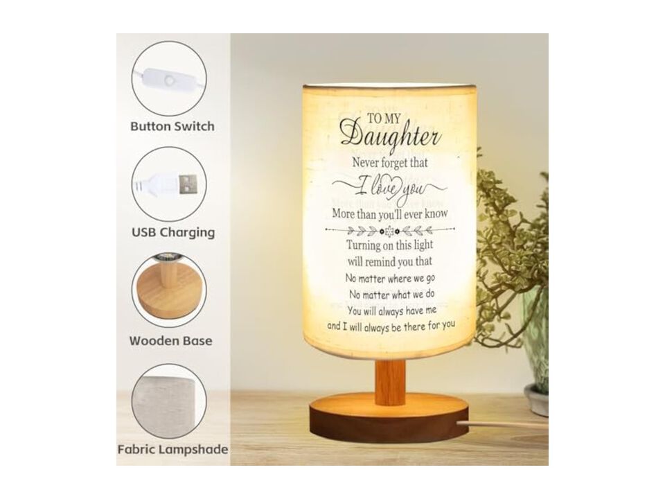 Daughter Valentines Gifts To My Daughter Table Lamp Christmas Easter Gifts For