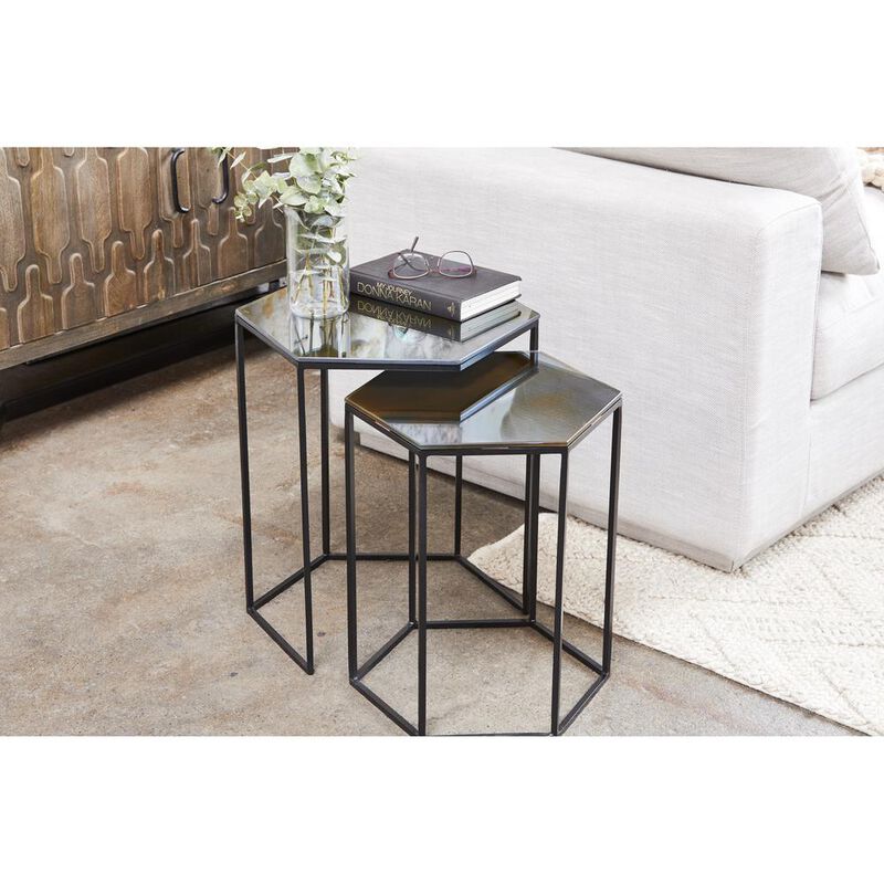 Moe’s Polygon Accent Tables Set Of 2