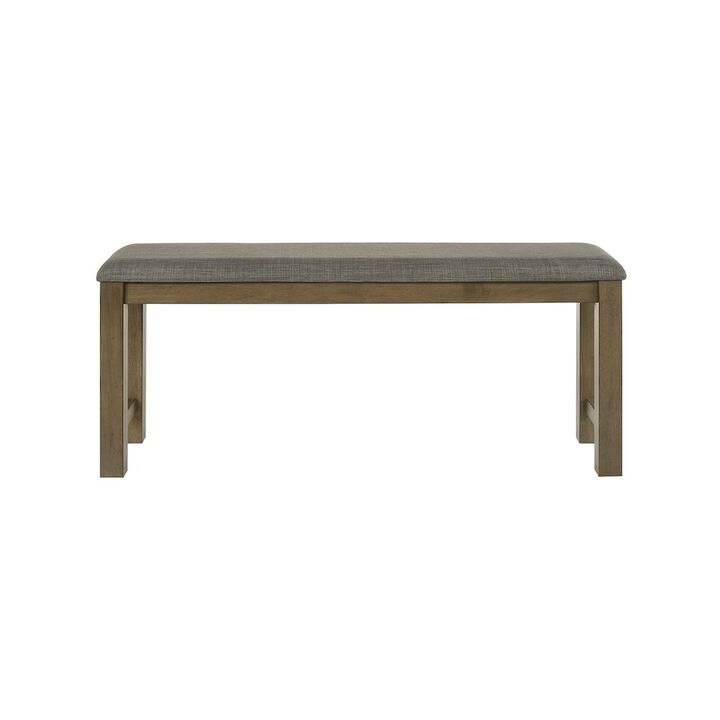 Liberty Furniture Brook Bay Upholstered Counter Height Bench for Dining Room - Sandstone Brown