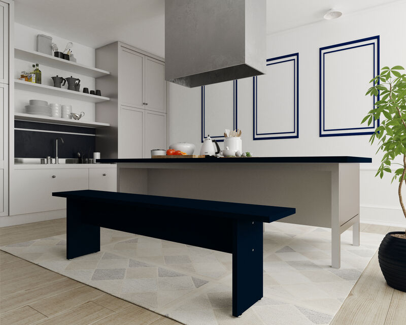 Nomad Navy Dining Bench image number 0