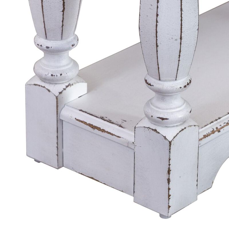 Liberty Furniture Magnolia Manor 72 Inch Hall Console Table in Antique White image number 9