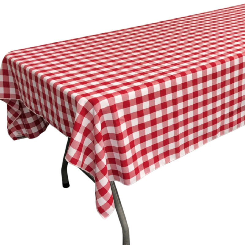 Polyester Checkered Tablecloth 60 by 84 Inch for Kitchen and Parties image number 2
