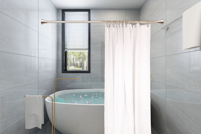Utopia Alley Rust-Resistant Metal Shower Curtain Hooks with Large Crystal, Set of 12 image number 5