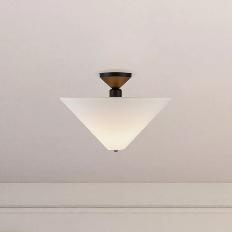 Bridgette 16 in Socket Semi Flush Mount image number 4