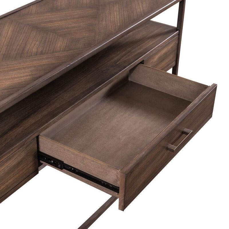 Liberty Furniture Jamestown Sofa Table in Tobacco image number 4