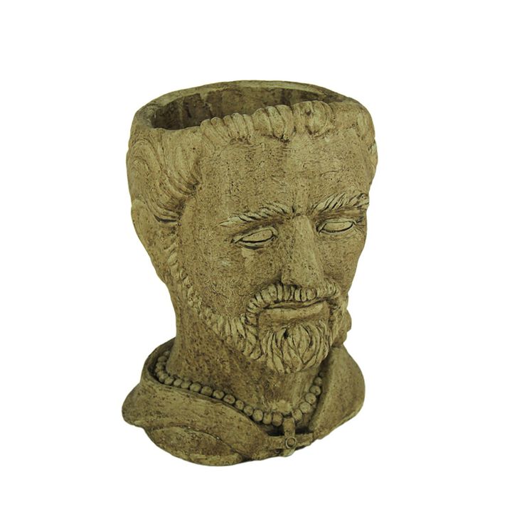 Designer Stone Driftwood Grey St Francis Head Concrete Planter
