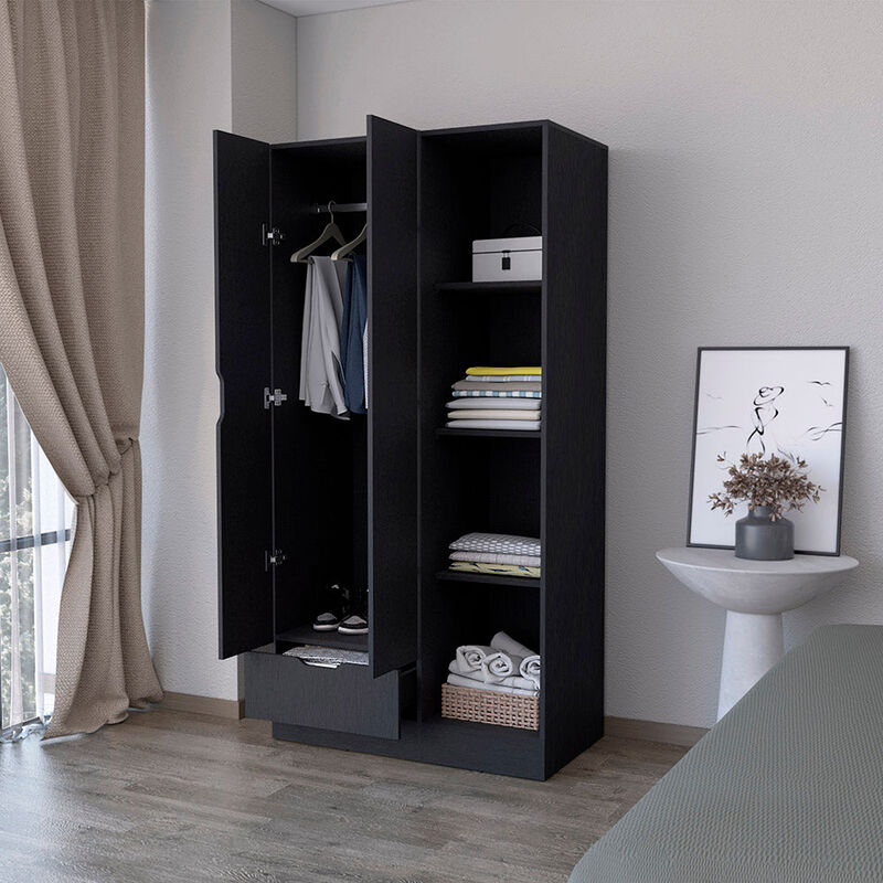 Armoire Dover, Bedroom, Black