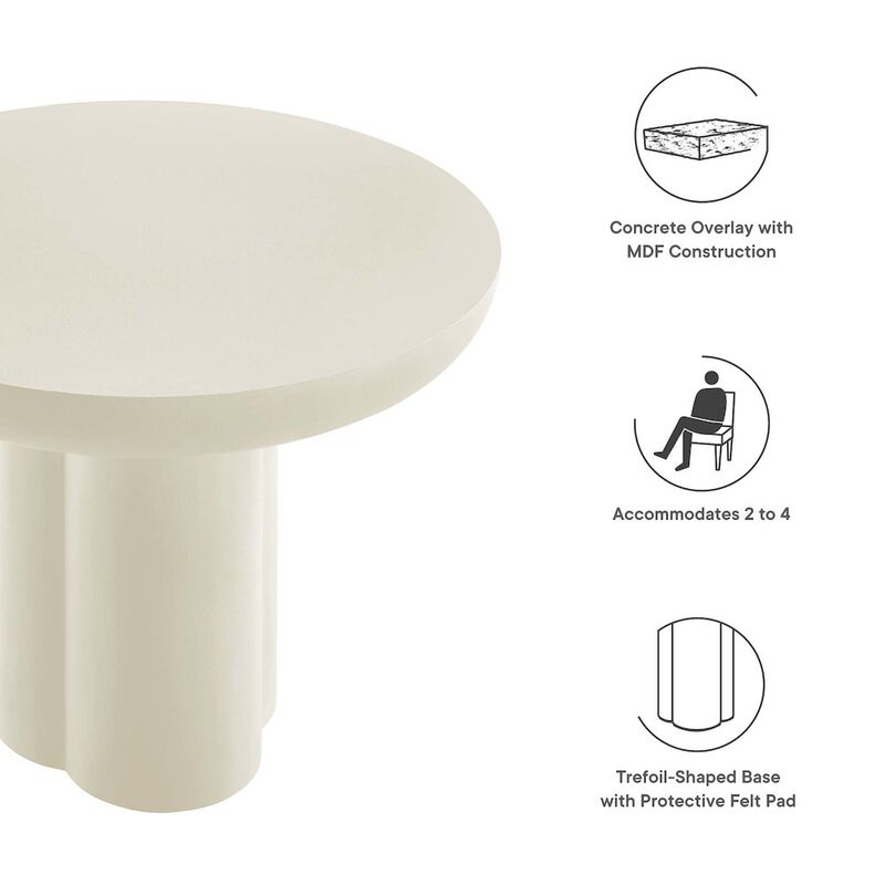 Caspian 40" Round Concrete Dining Table image number 1