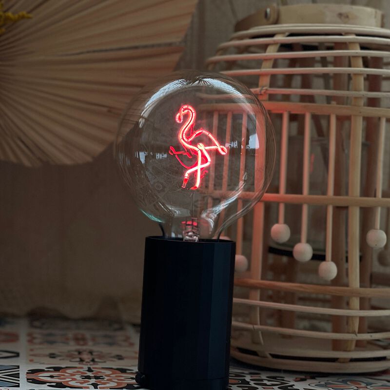 Bulb FLAMINGO Red with Base Table Lamp PORTABLE Pop image number 3