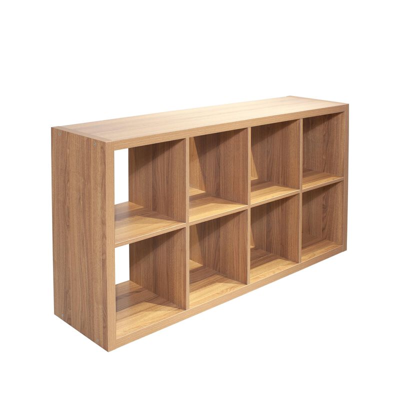 8-Cube Organizer Storage with Open Back Shelves for Versatile Home & Office Organization