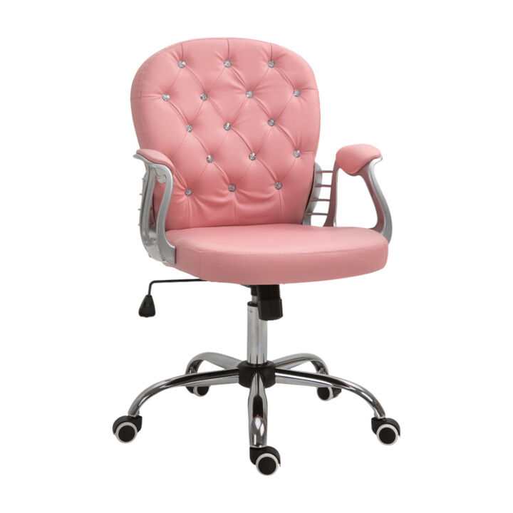 Lumbar Support Massage Office Chair with Recline and Comfortable Armrests