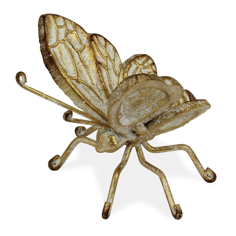 HomeRoots Cast Iron Butterfly Tabletop Sculpture image number 3